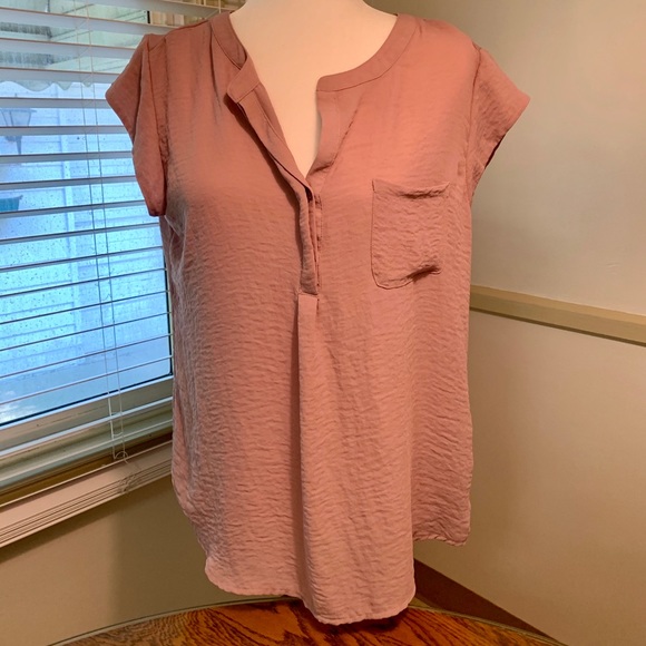LIZ CLAIBORNE DUSTY PINK TOP - Picture 3 of 11